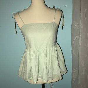 Loft Light Green Baby Doll Top
